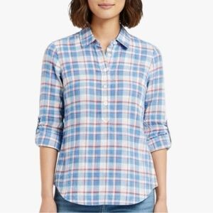 Vineyard Vines Plaid Button Down Shirt Sz 00